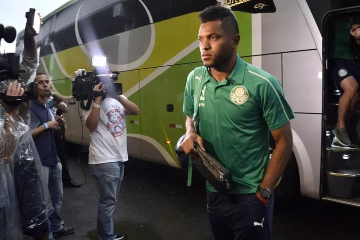 Borja lamentou o cenário para o retorno ao Palmeiras — Foto: Marcos Ribolli