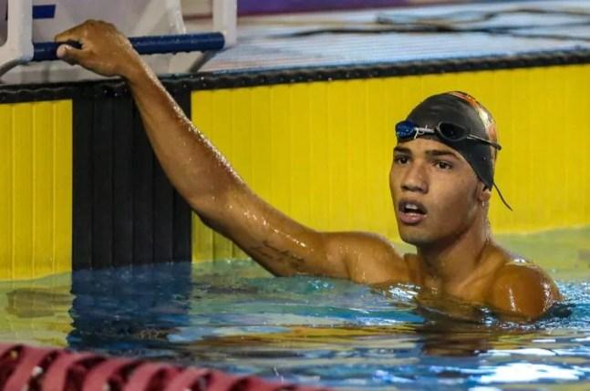 Gabriel Melone foi inspirado pelo nadador paralímpico Talisson Glock — Foto: Divulgação