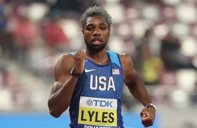 Noah Lyles Mundial de Atletismo Doha eliminatória 200m — Foto: Lucy Nicholson/Reuters