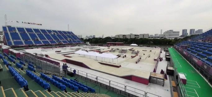 Arena do skate e BMX nas Olimpíadas de Tóquio — Foto: Ge.Globo