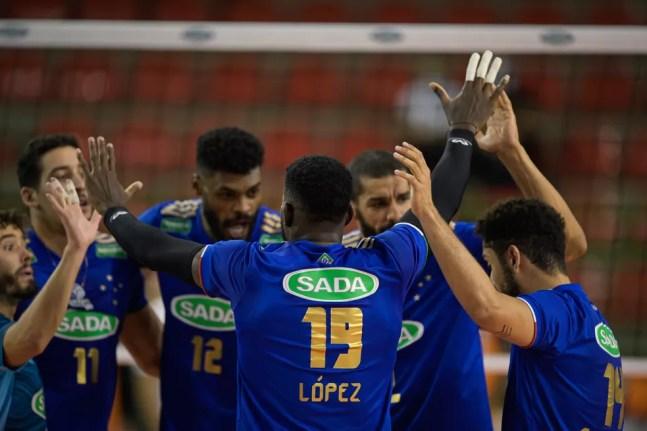 Cruzeiro estreou com vitória em casa na Superliga Masculina — Foto: Divulgação/Cruzeiro