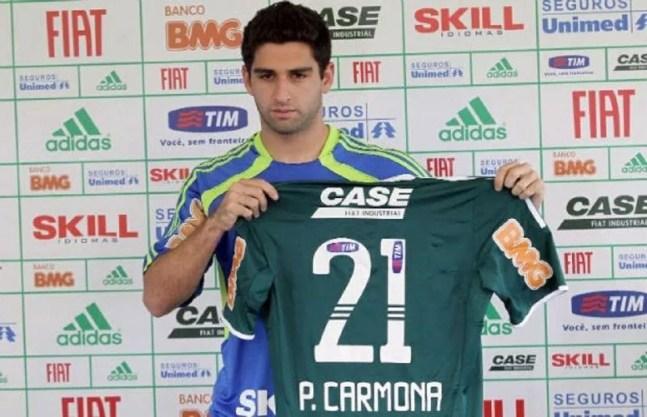 Pedro Carmona jogou pelo Palmeiras entre 2011 e 2012 — Foto: Agência Estado