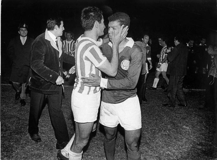 Palmeiras e Estudiantes fizeram final da Libertadores de 1968 — Foto: Arquivo/Estadão Conteúdo