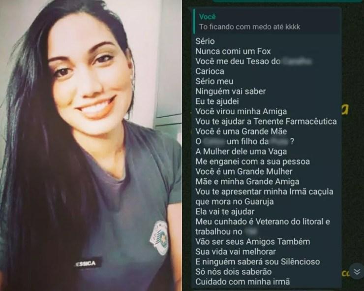 Ex-soldado Jéssica denunciou tenente-coronel por assédio sexual, ameaças de morte e de estupro — Foto: G1 Santos