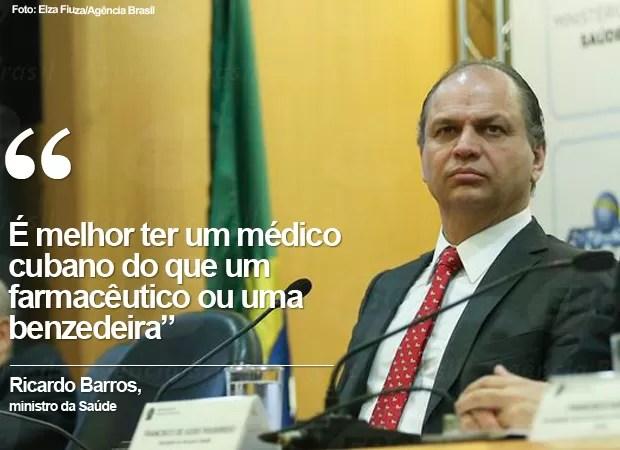CARD: Ministro da Saúde, Ricardo Barros (2) (Foto: Card/G1)