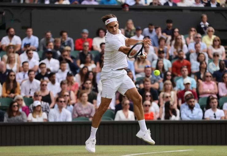 Federer Wimbledon 2021 — Foto: Clive Brunskill / Getty Images