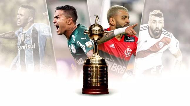 Clubes brasileiros e argentinos dominam mata-mata da Libertadores desde 2017 — Foto: Infoesporte/ge.globo