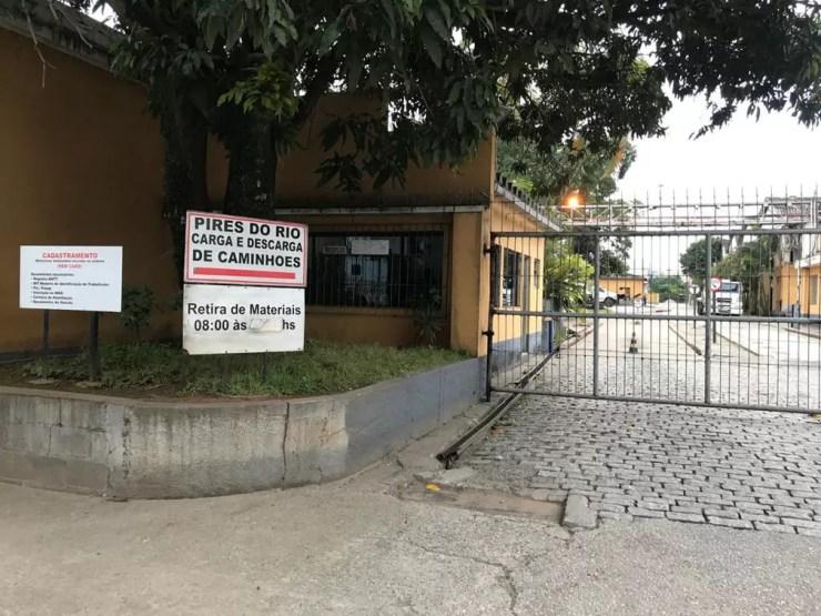 Distribuidora de aço em Santo André é alvo de operação contra sonegadores — Foto: Divulgação Secretaria da Fazenda