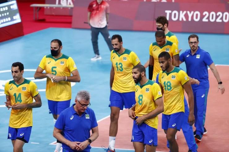 Brasil perde no vôlei e vai disputar o bronze — Foto: REUTERS / Carlos Garcia Rawlins