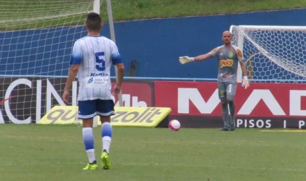 Santo André e Mirassol empataram em 1 a 1 (Foto: Marcos Antonio de Freitas / Divulgação)
