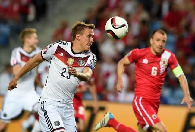 Max Kruse em jogo da Alemanha — Foto: AFP