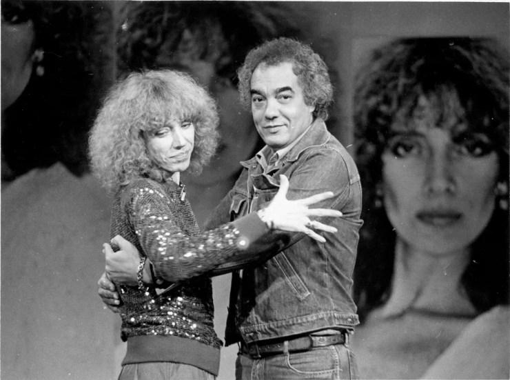Marília Gabriela e Erasmo Carlos em 'Marília, Mulher, Gabriela', em 1982 — Foto: Acervo Grupo Globo