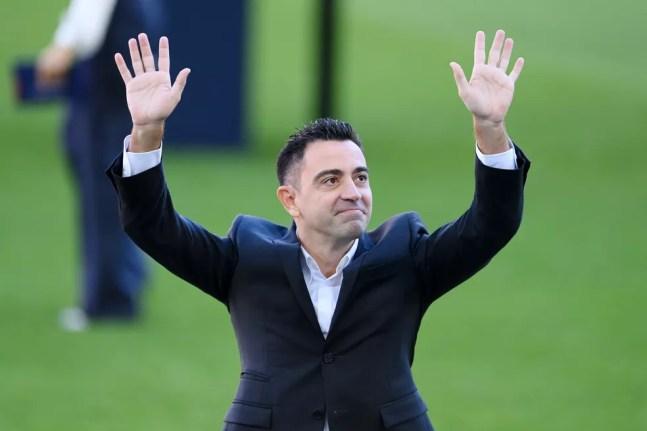 Xavi deixou o Al Sadd para voltar ao Barça — Foto: Getty Images