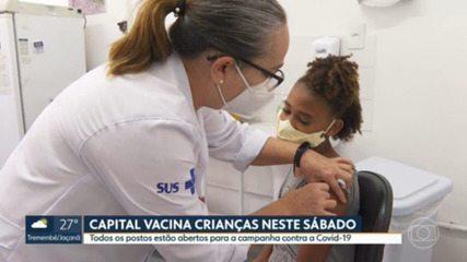 Cidade de São Paulo inicia a vacinação de crianças com a Coronavac