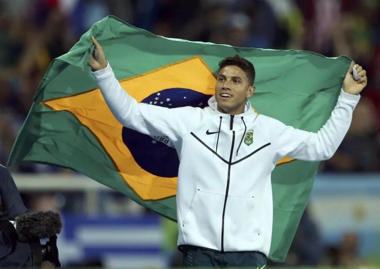 Thiago Braz se reinventa no  Rio e troca pressão por topo do pódio — Foto: Reuters