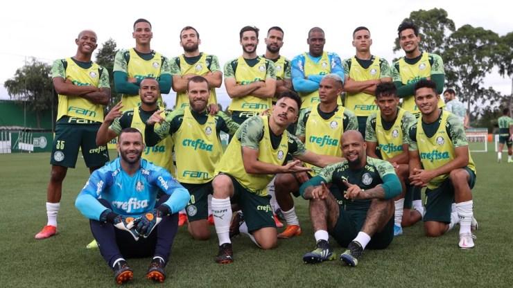 Treino Palmeiras — Foto: Cesar Greco/Ag. Palmeiras