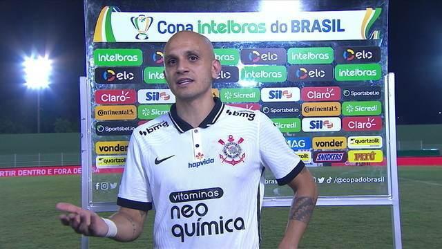 Fábio Santos analisa a classificação do Corinthians, contra o Retrô, na Copa do Brasil