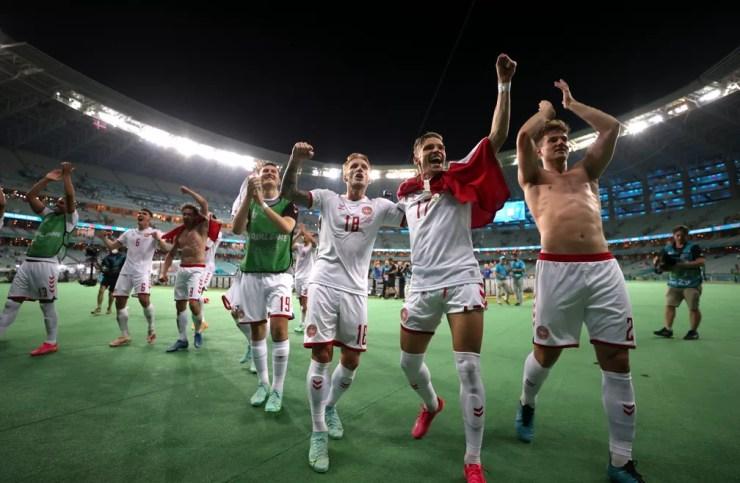 Dinamarca vence a República Tcheca e se classifica para as semifinais da Eurocopa-2020 — Foto: Reuters