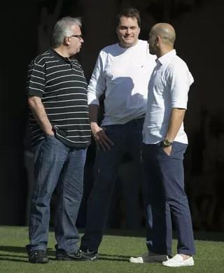 Roberto de Andrade Eduardo Ferreira Alessandro Corinthians (Foto: Daniel Augusto Jr./Agência Corinthians)