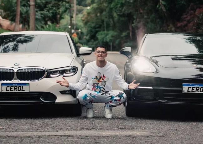 Cerol exibe carros de luxo no Instagram — Foto: Reprodução/Instagram