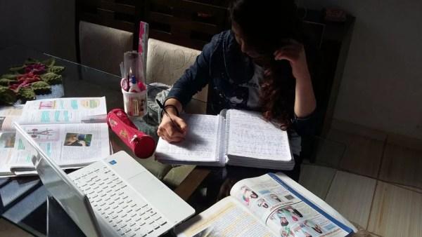 Adolescente estuda em casa no Rio Grande do Sul; STF deve decidir neste mês sobre direito ao homeschooling  (Foto: Arquivo pessoal)