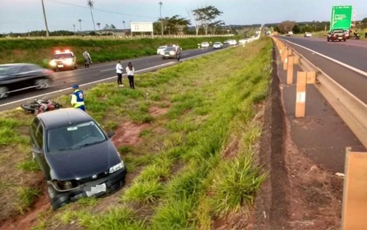 Acidente aconteceu na rodovia Euclides da Cunha em Votuporanga  (Foto: Votuporanga Tudo)