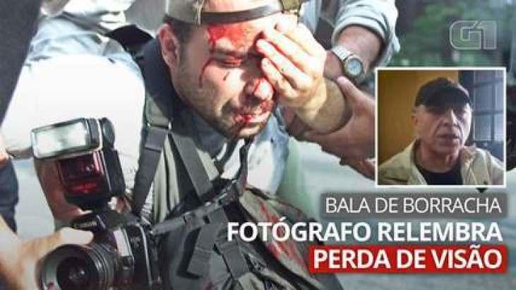 VÍDEO: Fotógrafo que tomou tiro de borracha no olho em 2000 relembra o caso