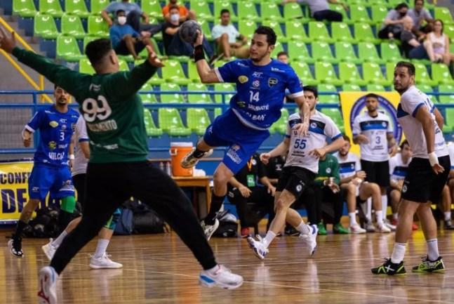 Taubaté vence Pinheiros e conquista o hexa na Liga Nacional de Handebol — Foto: Bruno Ruas/ CBHb