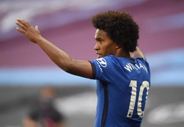 Willian pelo Chelsea em 2020 — Foto: Michael Regan/Reuters