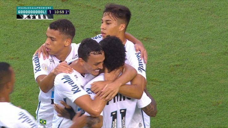 Os gols de Santos 1 x 1 Ceará, pela 27ª rodada do Brasileirão 2020