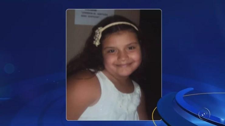 Maria Fernanda, de 9 anos, morreu em acidente em julho de 2013 (Foto: Reprodução/TV TEM)