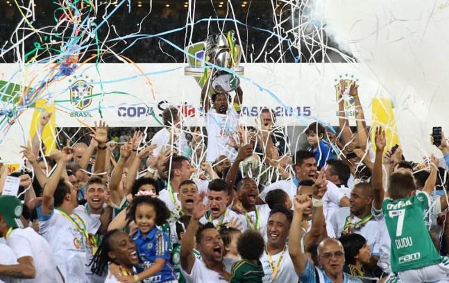 Palmeiras campeão da Copa do Brasil 2015 — Foto: Cesar Greco / Ag Palmeiras