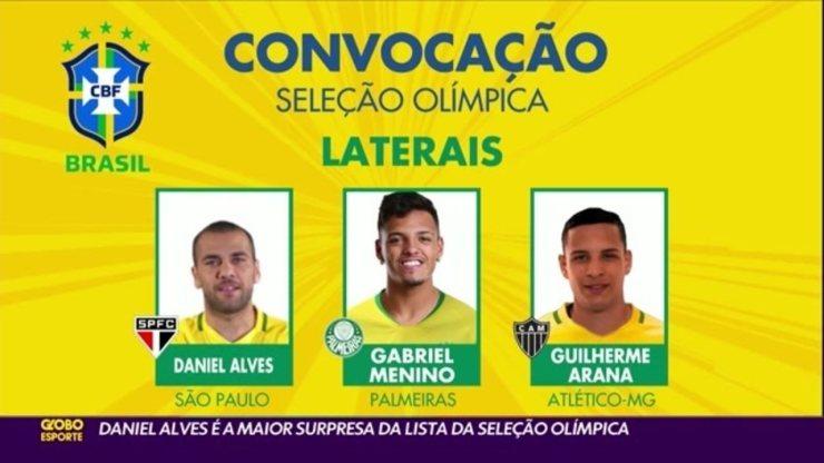 Daniel Alves é a maior surpresa da lista da Seleção Olímpica