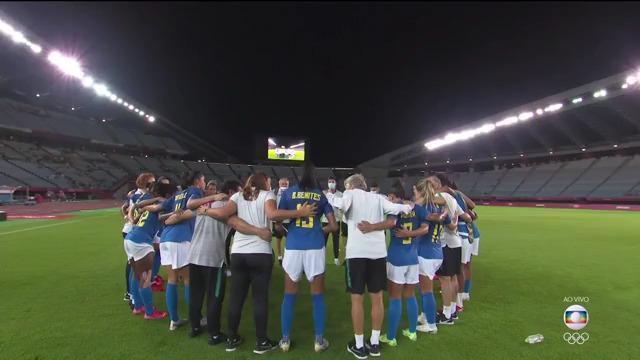 Holanda e Brasil fazem correntes após empate no futebol feminino das Olimpíadas de Tóquio 2020