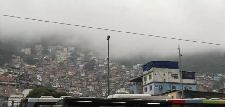 Rocinha, na Zona Sul do Rio. (Foto: Henrique Coelho/ G1)