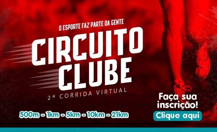 2º Circuito Clube - Corrida Virtual — Foto: Rede Clube