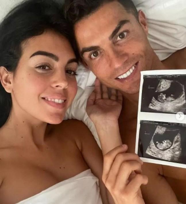 Georgina está grávida de CR7: casal terá gêmeos — Foto: Instagram/Cristiano Ronaldo