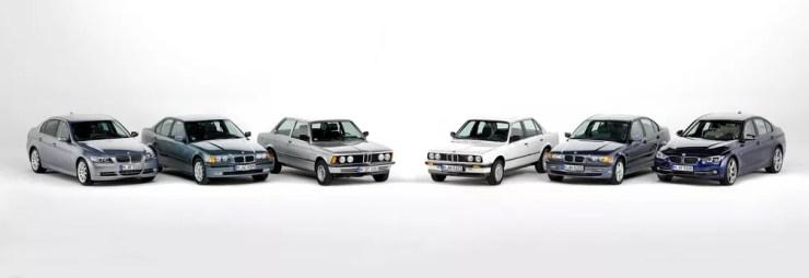 Gerações anteriores do BMW Série 3 — Foto: Divulgação