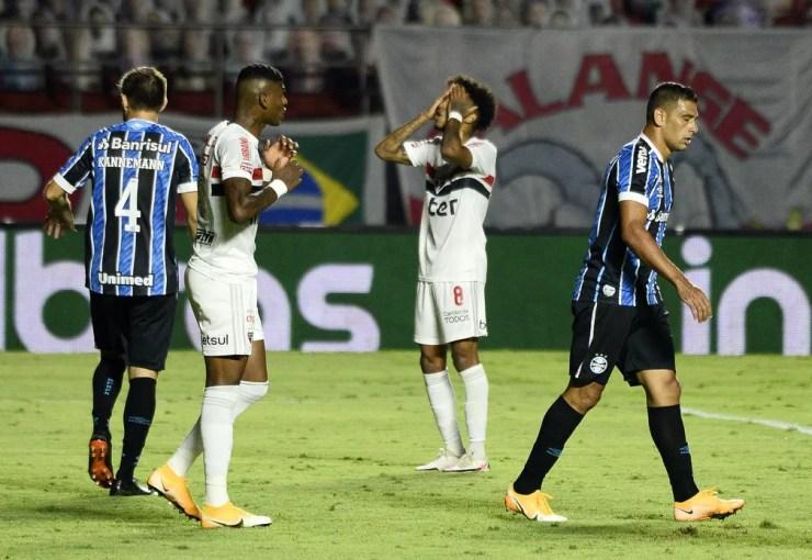 No último encontro no Morumbi, São Paulo ficou no 0 a 0 e acabou eliminado da Copa do Brasil — Foto: Marcos Ribolli