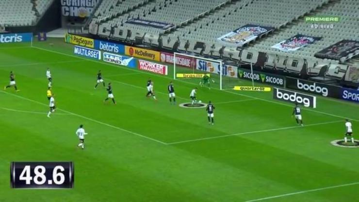 "No detalhe" analisa tempo de posse e número de passes trocados no gol do Corinthians