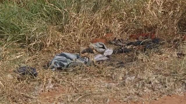 Corpo da jovem foi achado parcialmente carbonizado na zona rural de Assis (Foto: TV TEM/Reprodução)
