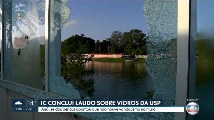 Perícia conclui que vidros quebrados na USP não foi vandalismo