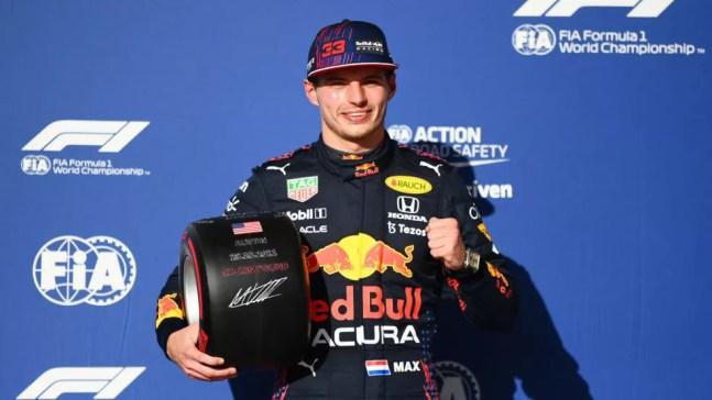 Max Verstappen conquistou nona pole position da temporada 2021 da F1, no GP dos EUA — Foto: Clive Mason - Formula 1/Formula 1 via Getty Images