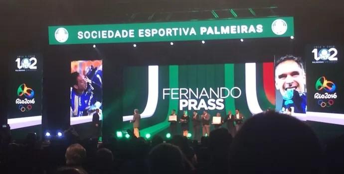 Homenagem Fernando Prass festa Palmeiras (Foto: Tossiro Neto)