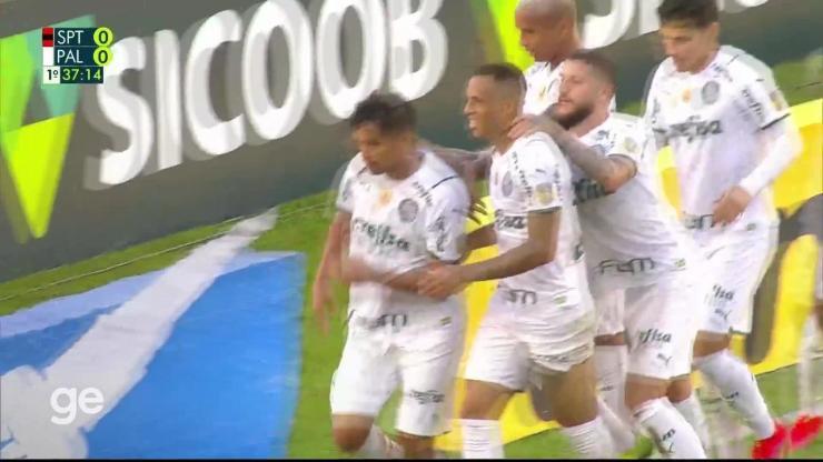 Assista ao gol do Palmeiras contra o Sport com assistência de Danilo