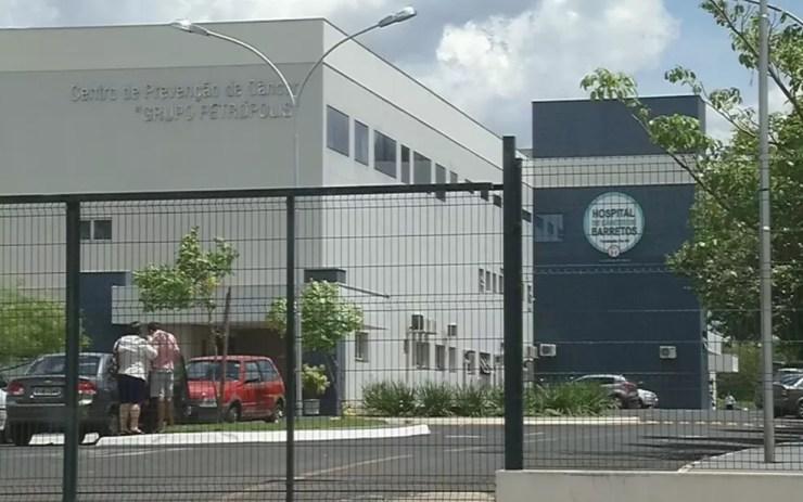 Hospital do Câncer de Jales também foi afetado pelo ciberataque (Foto: Reprodução/TV TEM)