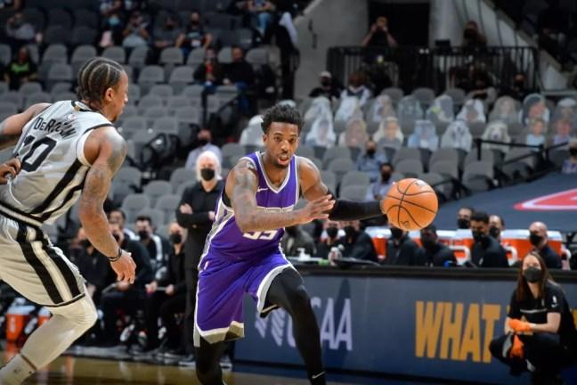 Sacramento Kings atropelou o San Antonio Spurs — Foto: Logan Riely/NBAE