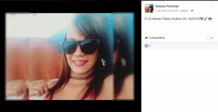 Natalia Pimentel, como era conhecida, foi atropelada na segunda-feira (24) (Foto: Facebook/Reprodução)