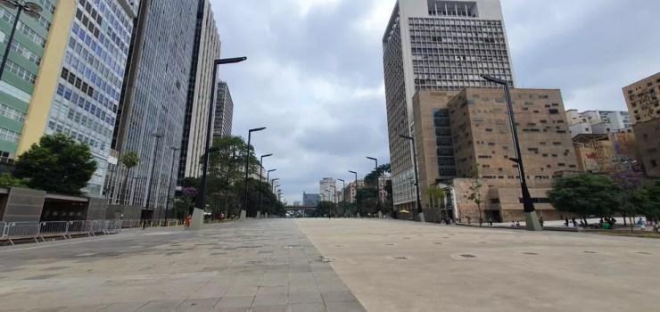  Vale do Anhangabaú após reforma, no Centro de São Paulo — Foto: Marinha Pinhoni/g1