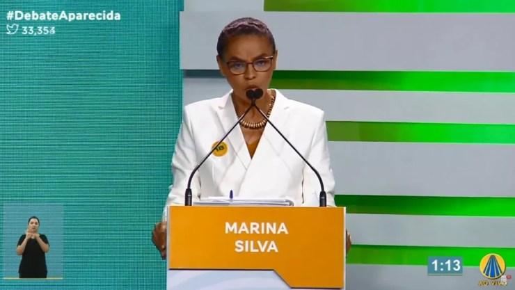 Marina Silva, candidata da Rede à Presidência — Foto: Reprodução